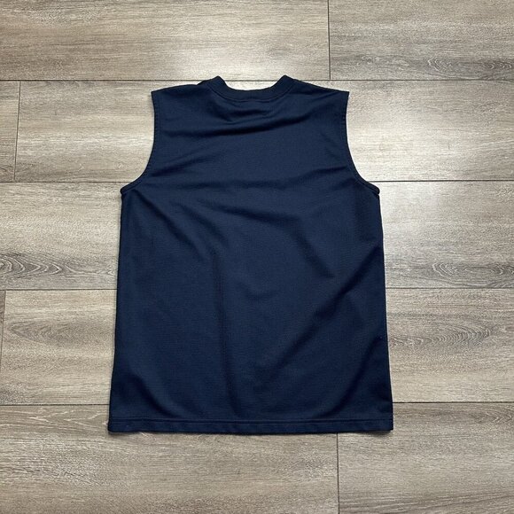 Nike Vintage Y2K Youth L 14-16 Blue Red Tank Top Centre Swoosh - Picture 2 of 5